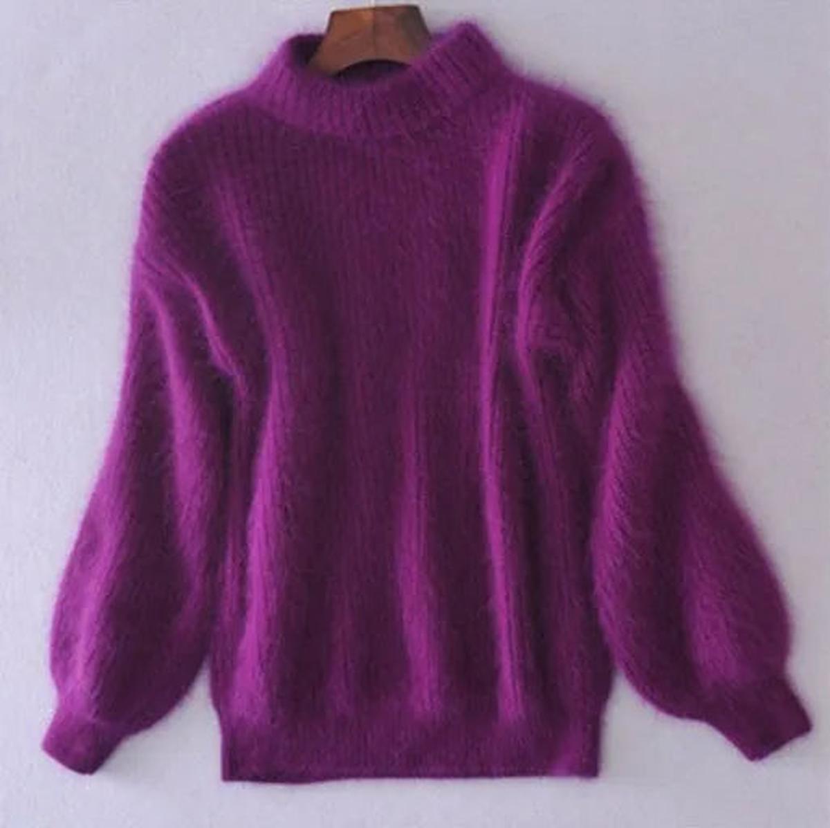 Caroline - Pull Élégant Col Roulé Grosse Maille