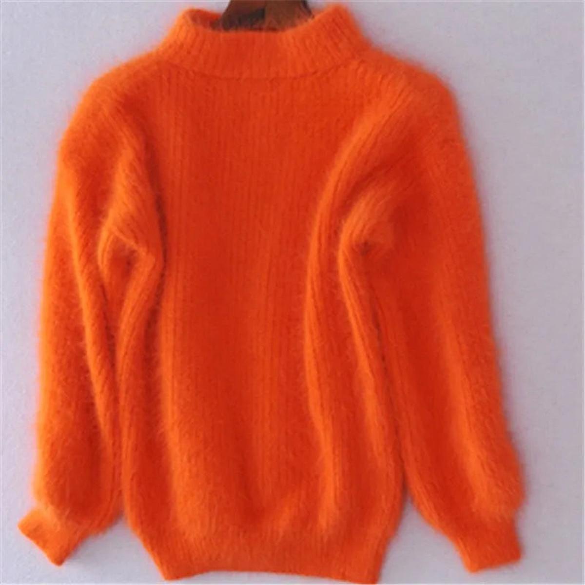 Caroline - Pull Élégant Col Roulé Grosse Maille