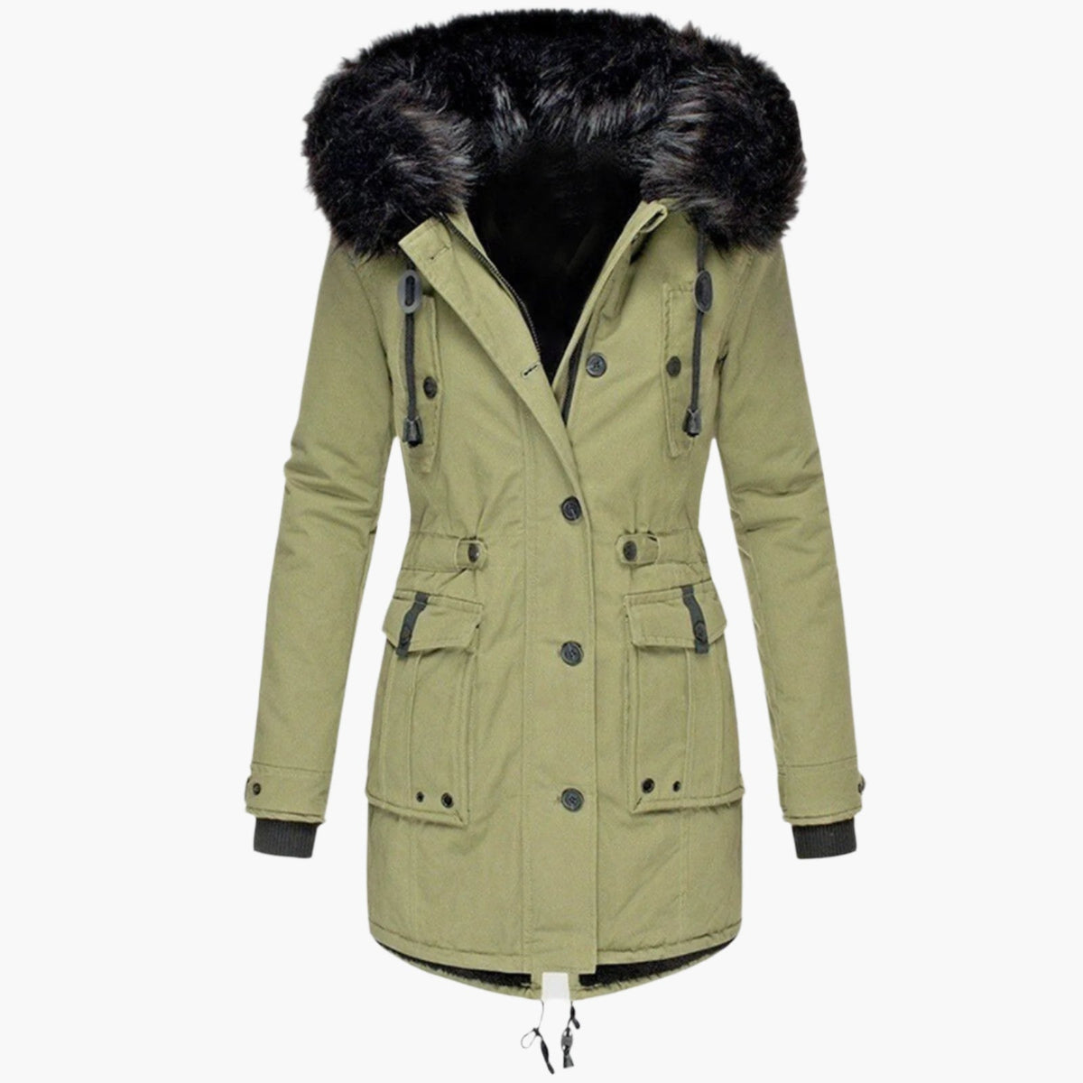 Chloé - Parka Élégante Longue à Capuche