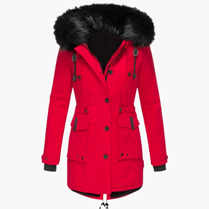 Chloé - Parka Élégante Longue à Capuche
