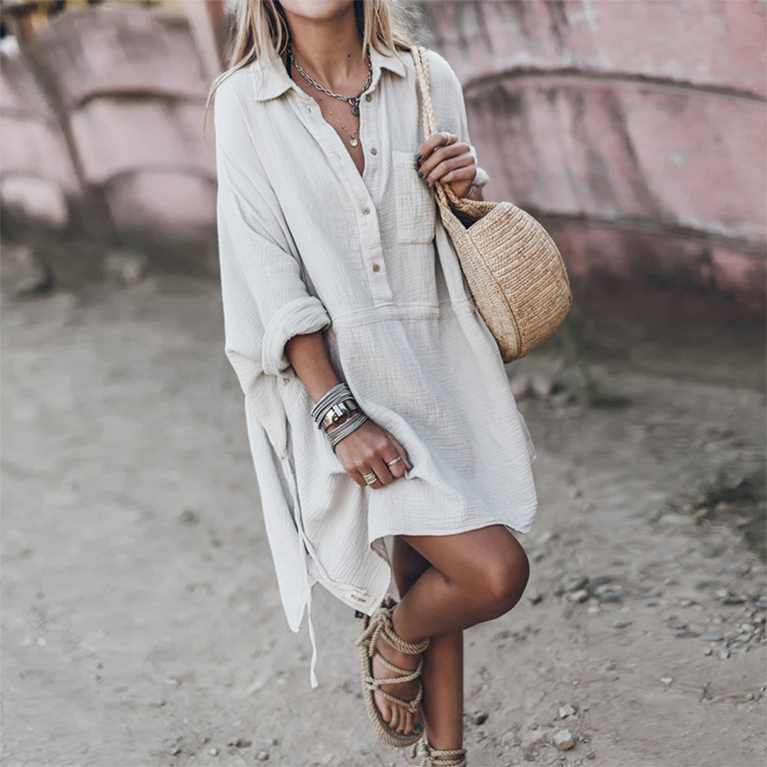 Camille - Robe Plage Chemise
