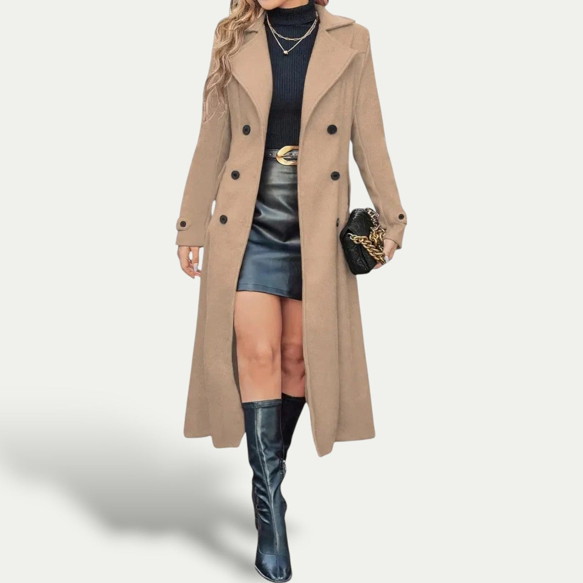 Caroline | Manteau Élégant Cintré Classique