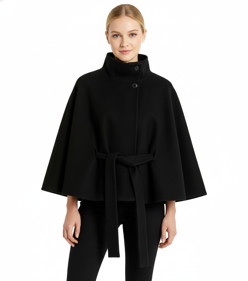 Camila – Manteau laine femme à col élégant