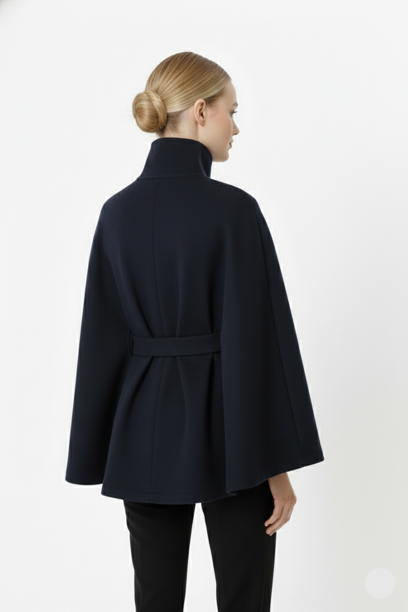 Camila – Manteau laine femme à col élégant