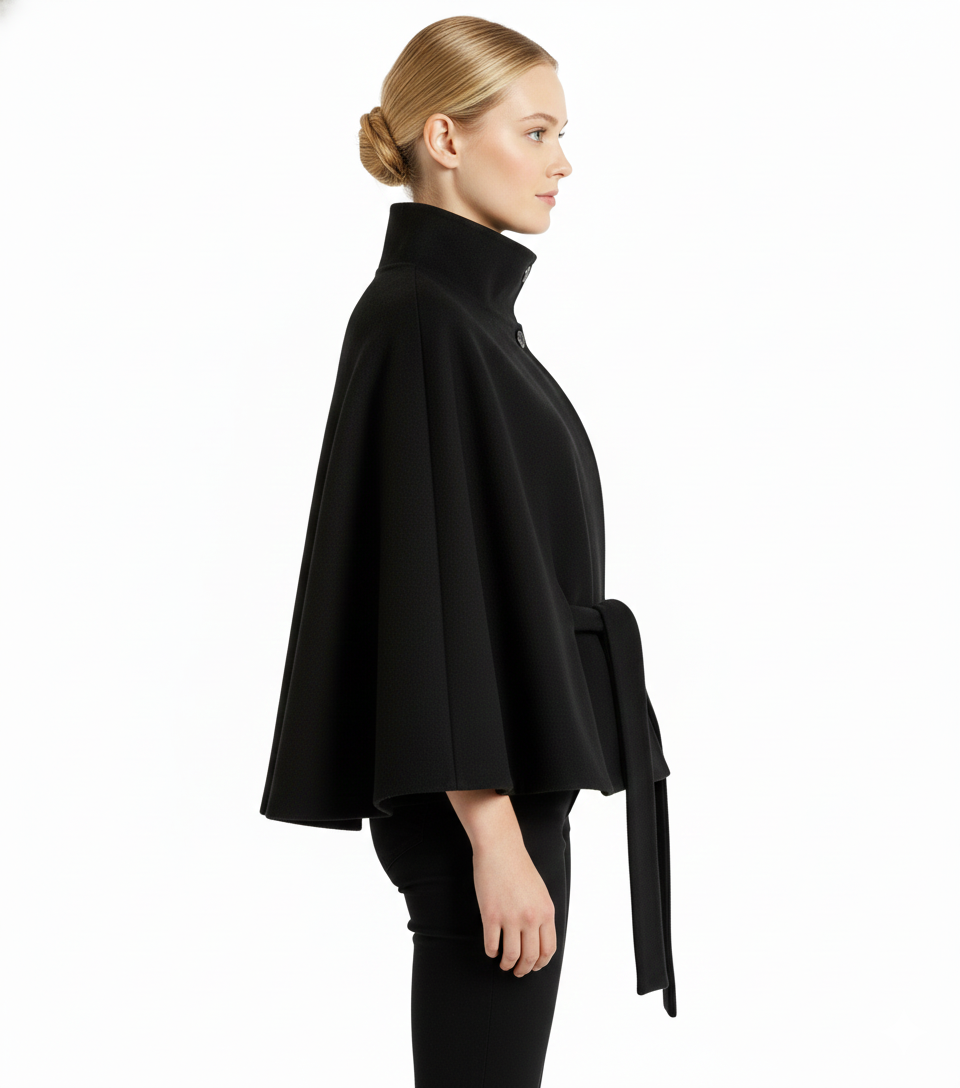 Camila – Manteau laine femme à col élégant