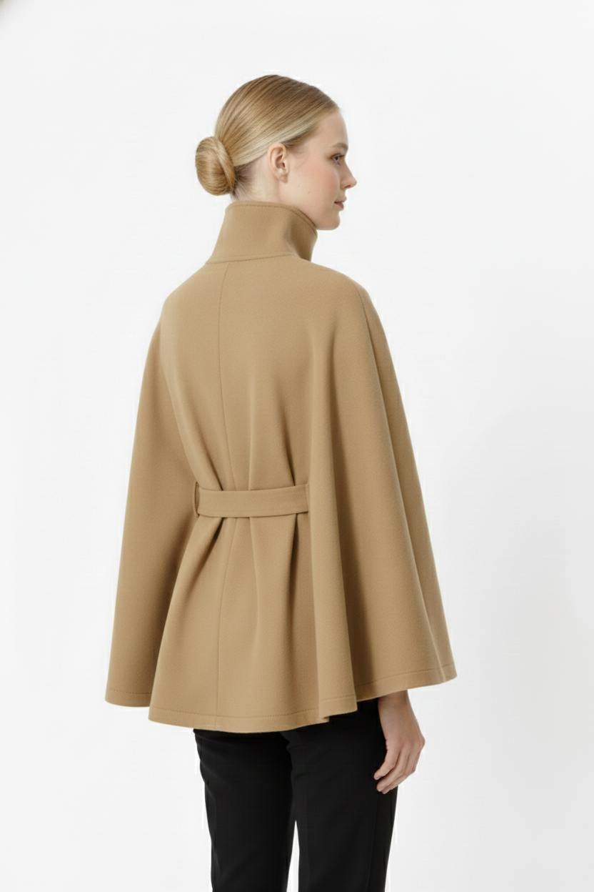 Camila – Manteau laine femme à col élégant