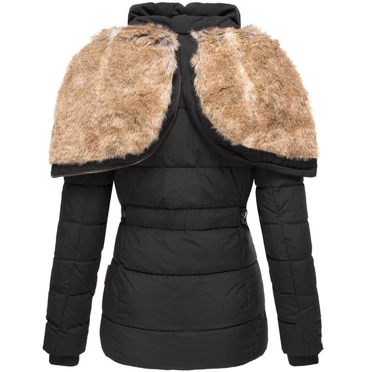 Karine - Doudoune Chic Doublée à Capuche