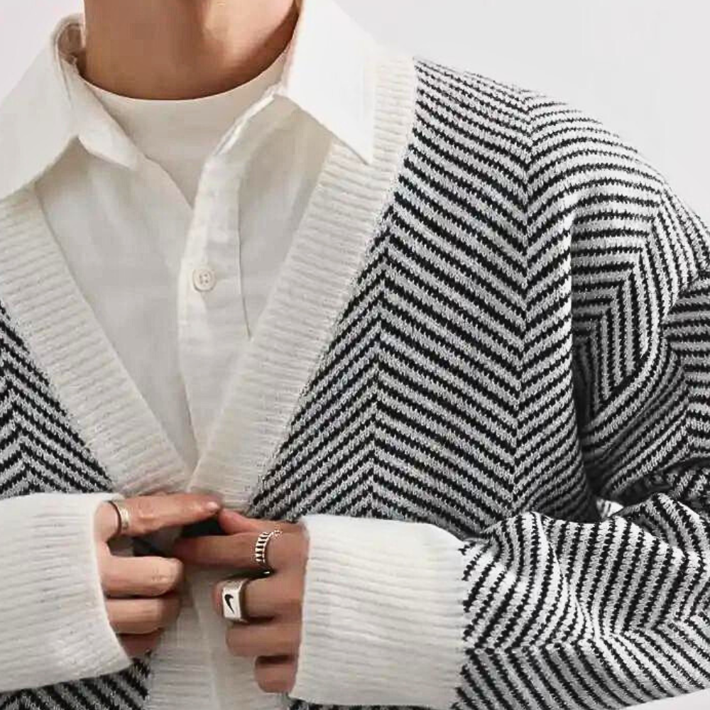 Thomas - Cardigan Décontracté Tricot Homme