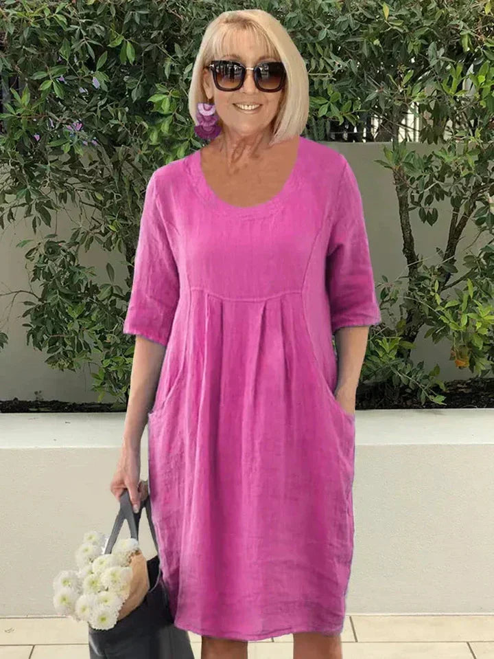 Cindy - Robe Longue Chic Sans Manches Femme