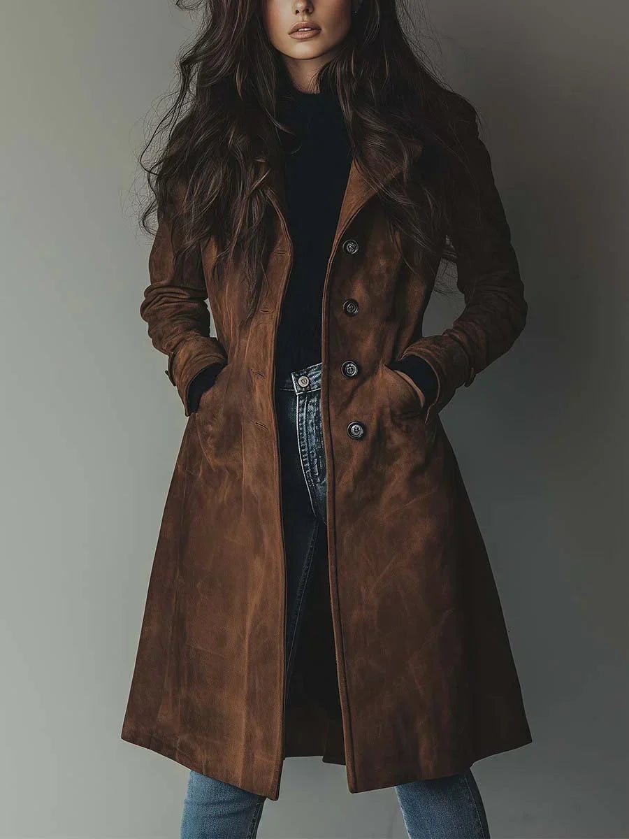 Brigitte | Trench Chic Long Daim