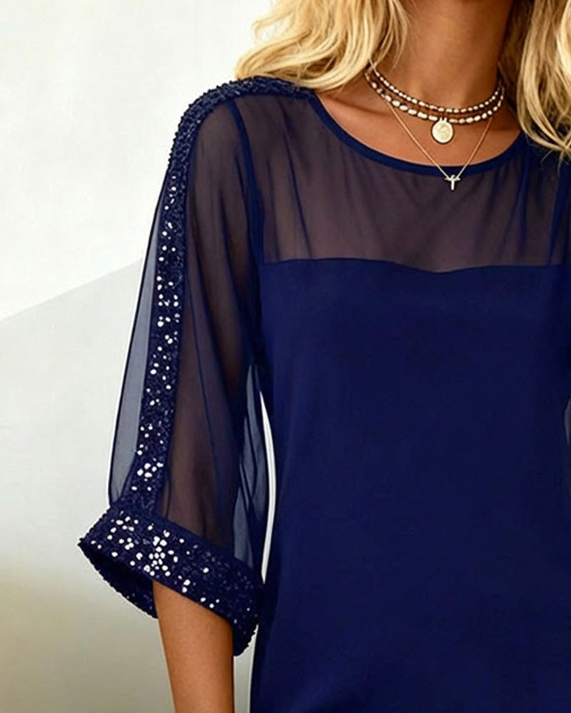 Peggy - Belle Robe de Soirée à Paillettes Femme