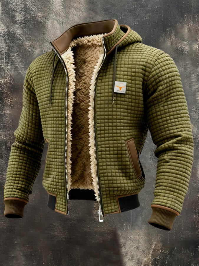 Nicolas - Veste Moderne Tricot Sherpa à Capuche