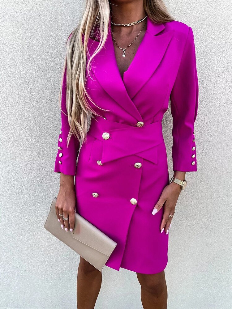 Évangéline - Robe blazer - Élégante, Style professionnel raffiné - Femme