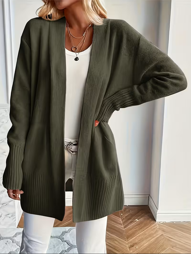 Karine - Cardigan Élégant Oversize Ouvert