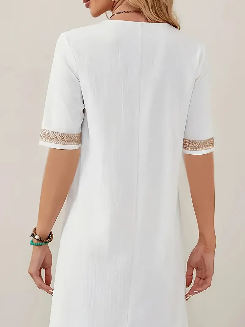 Julie - Robe d'Été Femme Élégante en Lin