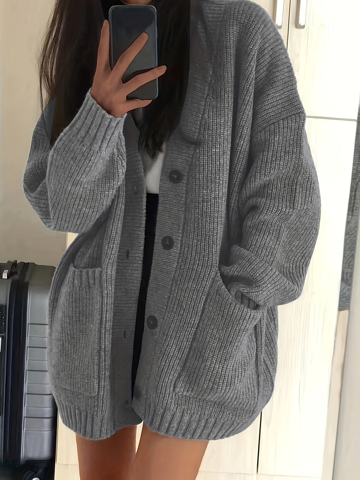 Chloé - Cardigan Chic Oversize Grosse Maille