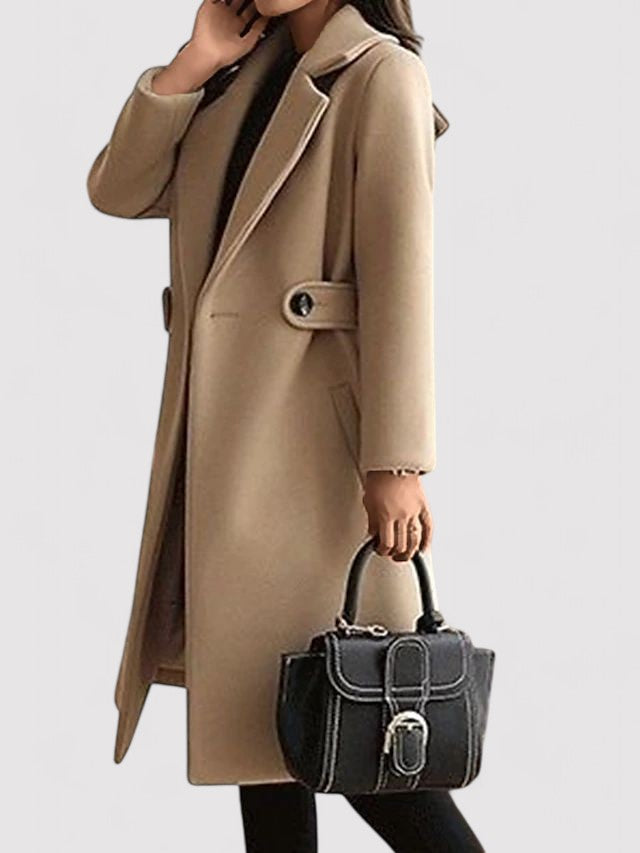 Pascale | Manteau Élégant Ceinturé Classique