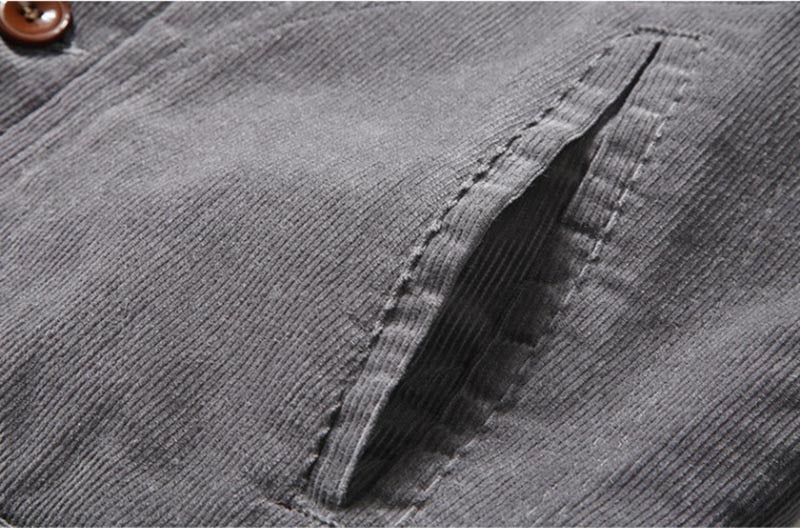 Damien - Veste Classique Velours Col Fourrure