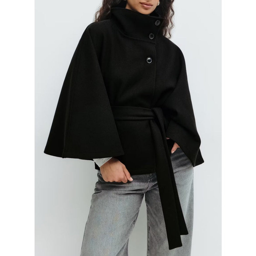 Claire | Manteau Élégant Cape Laine