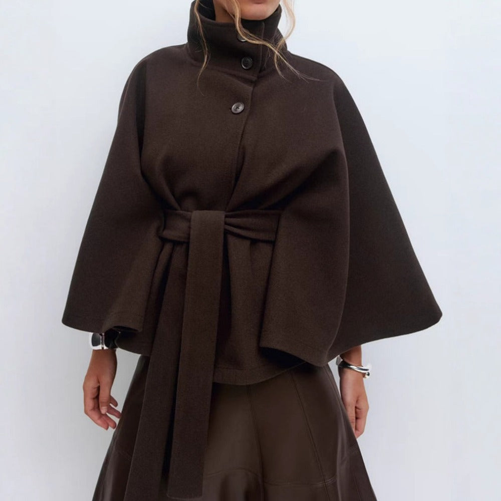 Claire | Manteau Élégant Cape Laine