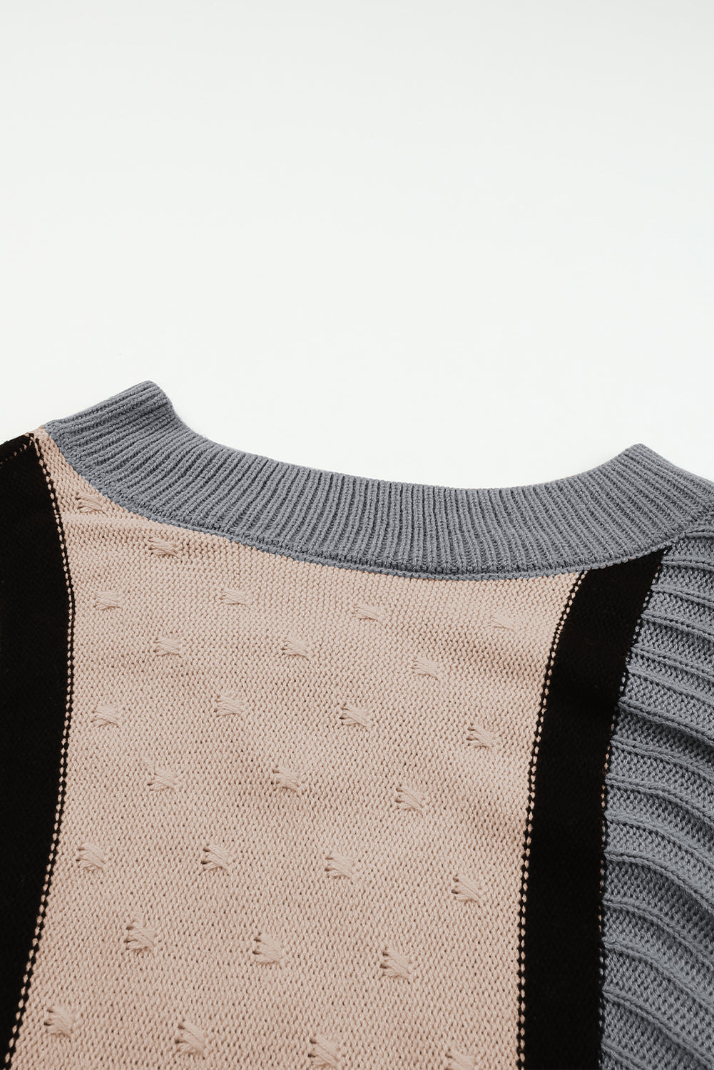 Laurence - Robe pull oversize - Bouclé, Blocs de couleurs, Femme