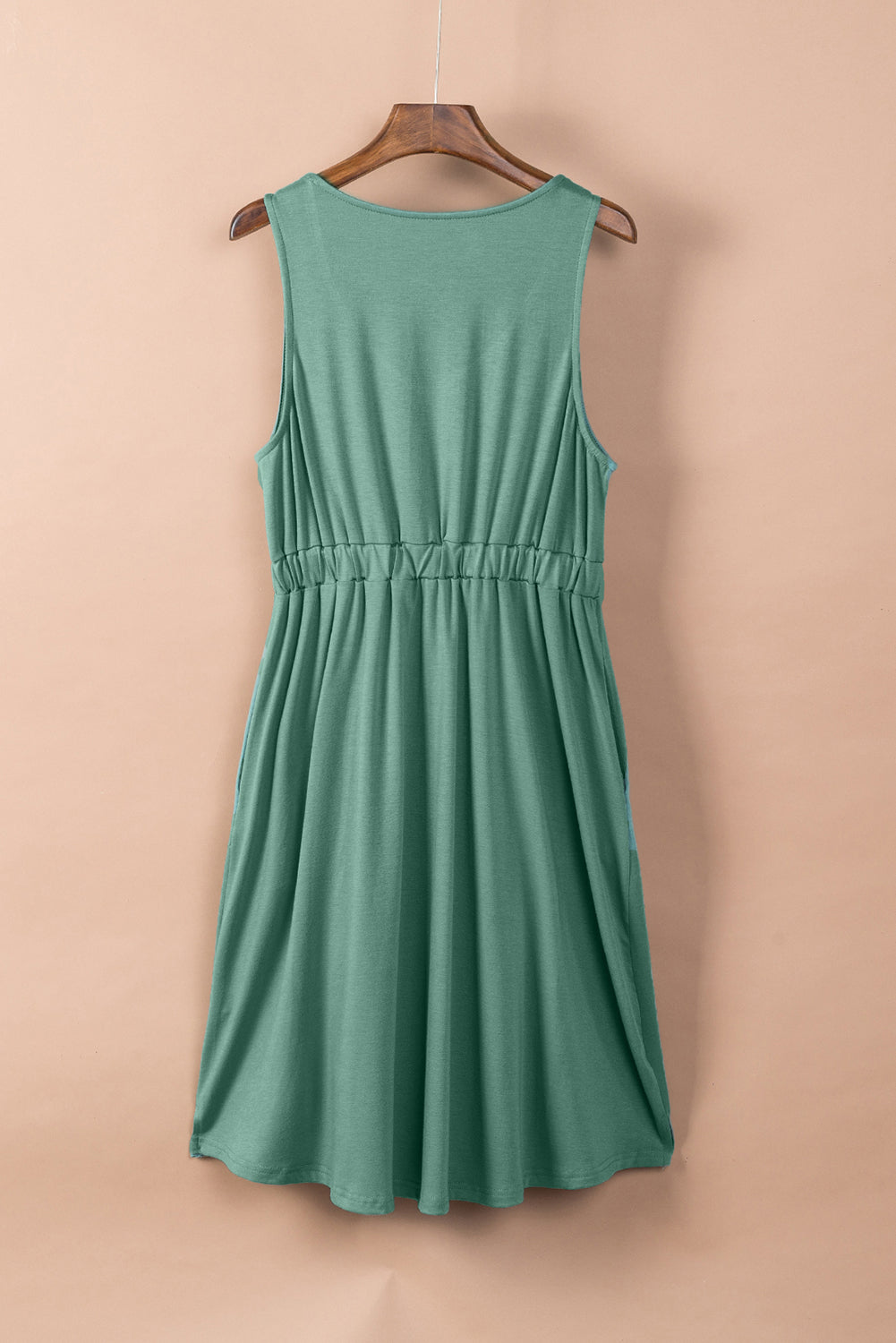 Maëlys - Robe mini - Sans manches, Taille haute, Boutons, Femme