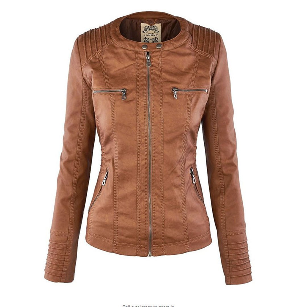 Nathalie - Veste Chic Simili Cuir