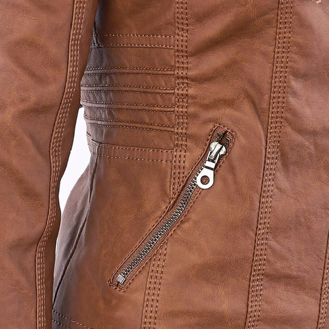 Nathalie - Veste Chic Simili Cuir