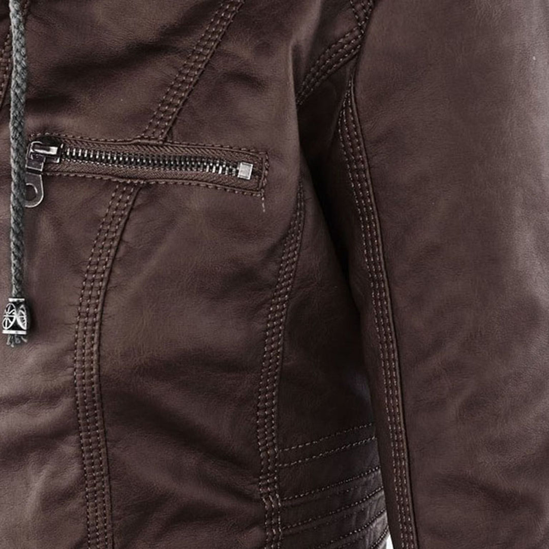 Nathalie - Veste Chic Simili Cuir
