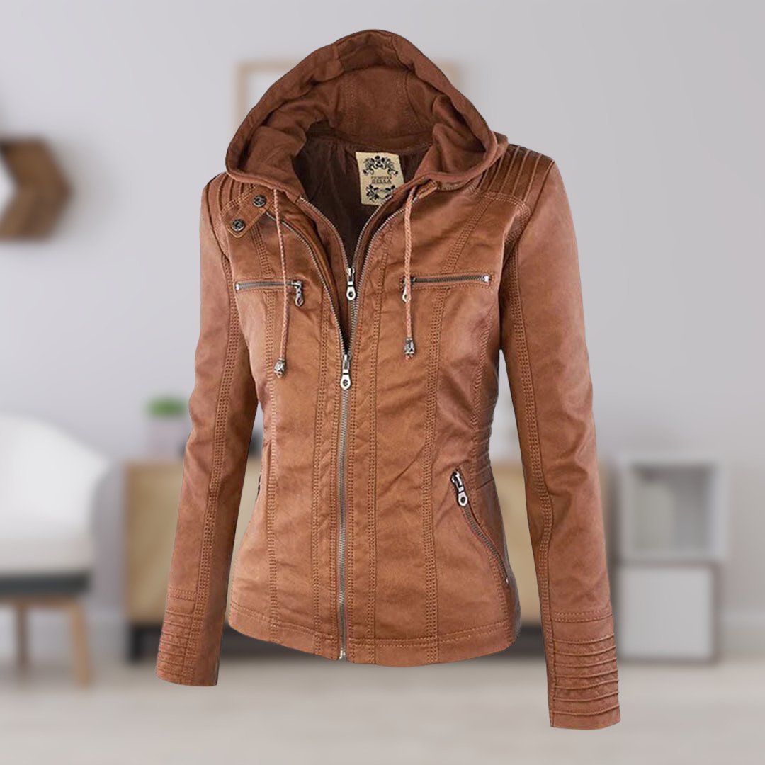 Nathalie - Veste Chic Simili Cuir