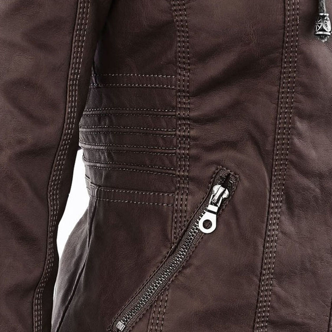 Nathalie - Veste Chic Simili Cuir