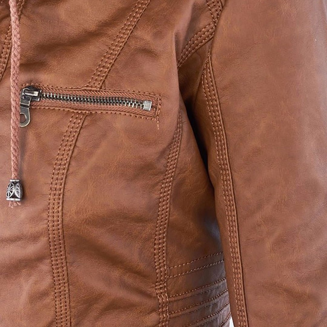 Nathalie - Veste Chic Simili Cuir