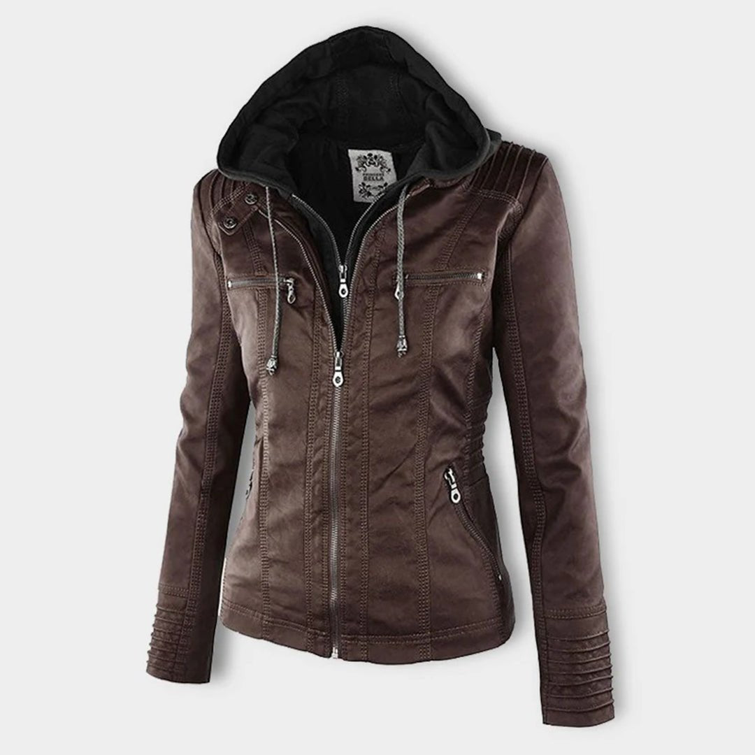 Nathalie - Veste Chic Simili Cuir