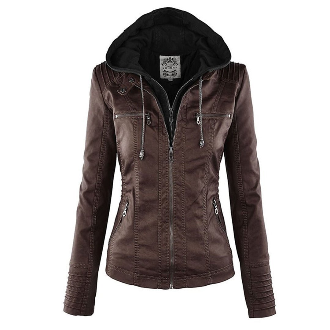 Nathalie - Veste Chic Simili Cuir