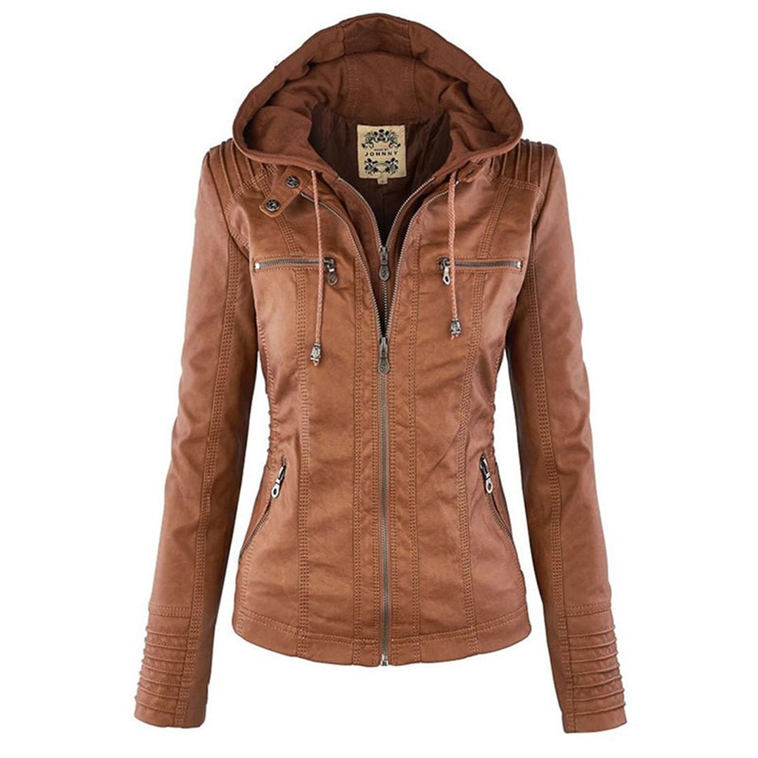 Nathalie - Veste Chic Simili Cuir