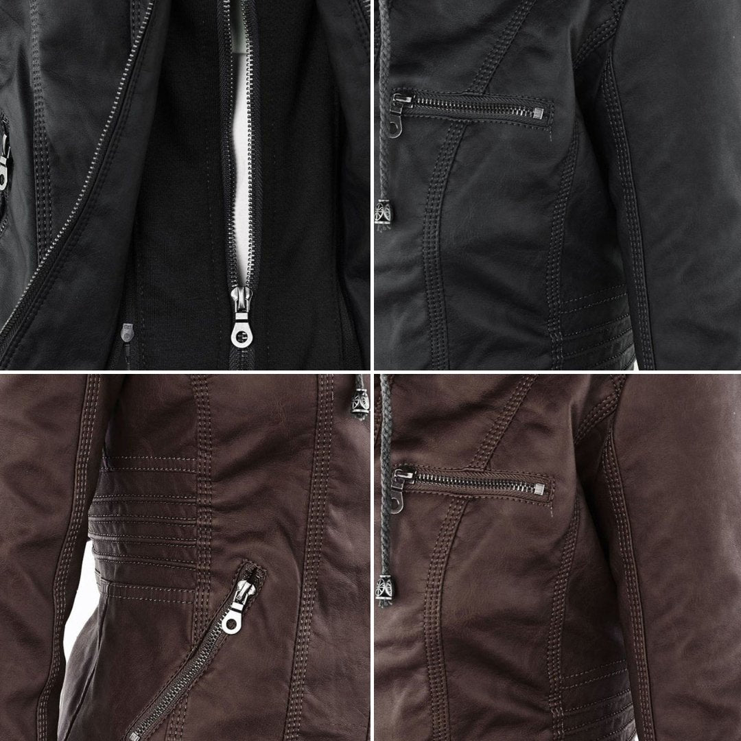 Nathalie - Veste Chic Simili Cuir