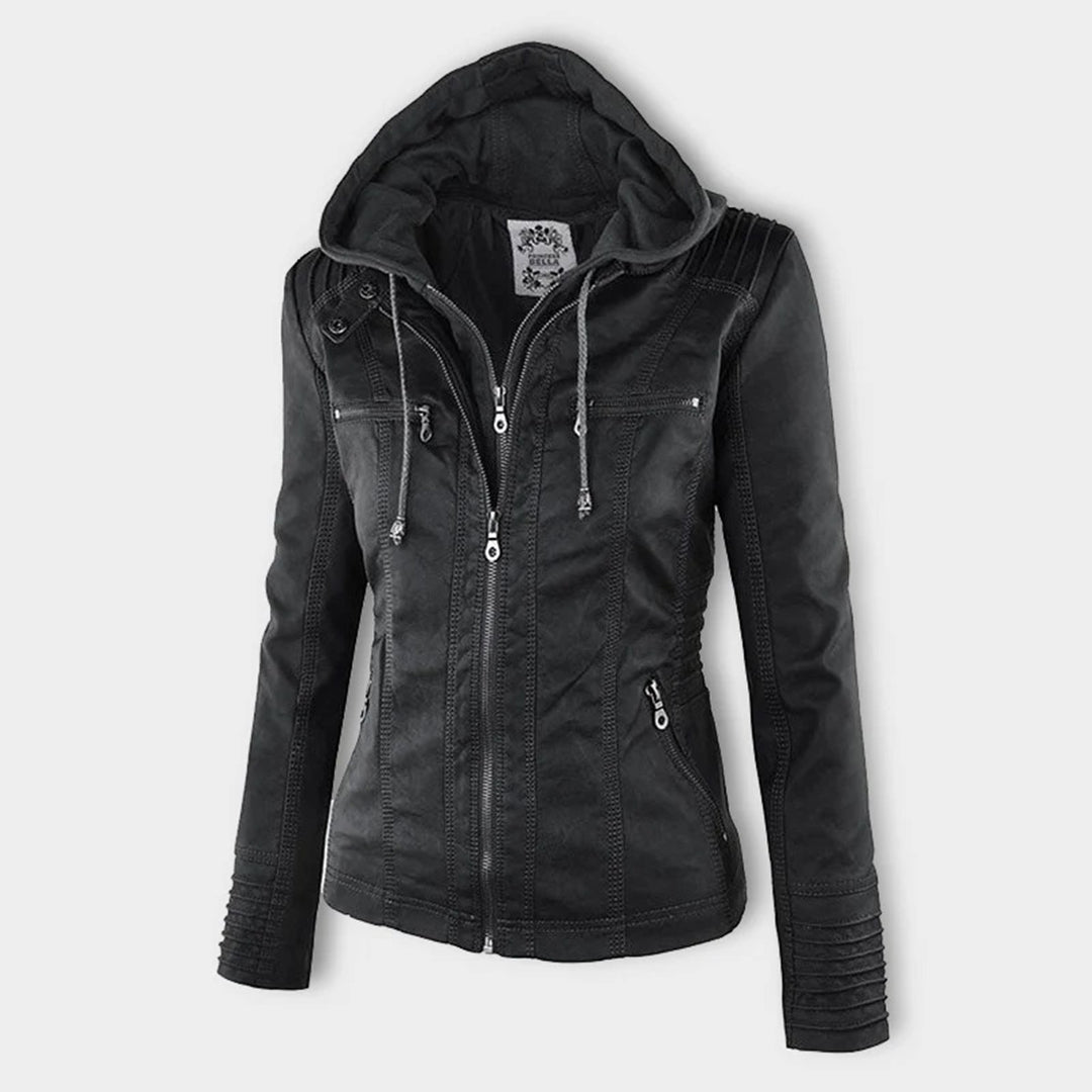 Nathalie - Veste Chic Simili Cuir