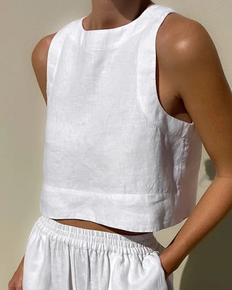 Éléonore - Maxi-robe col V - Finitions délicates, Coton doux - Femme
