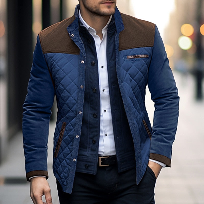 Julien - Veste Élégante Matelassée Bicolore