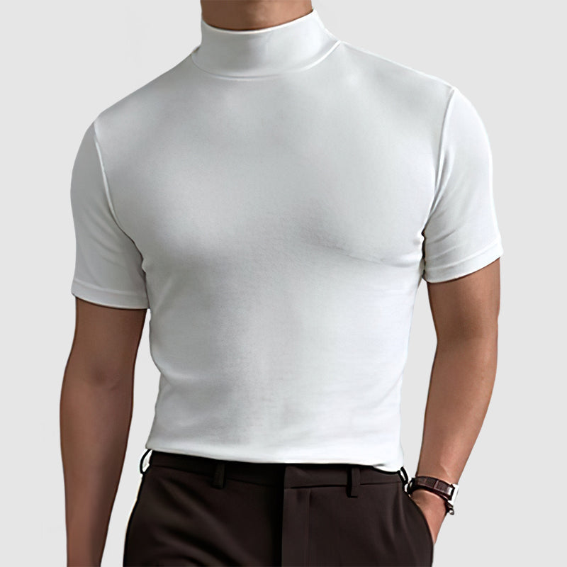 Adrian - T-Shirt Col Roulé Casual Homme