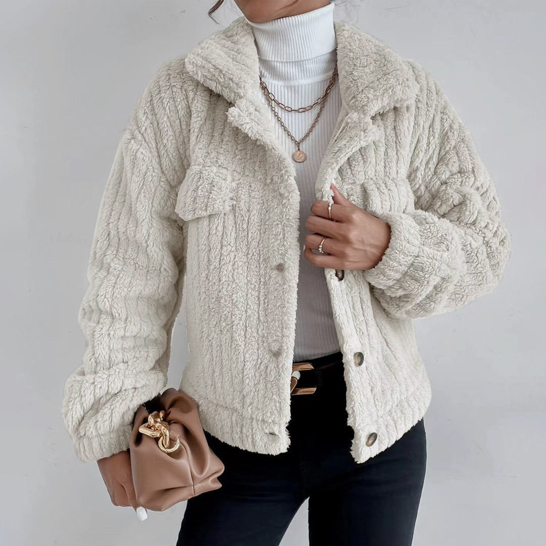 Elina - Veste peluche femme