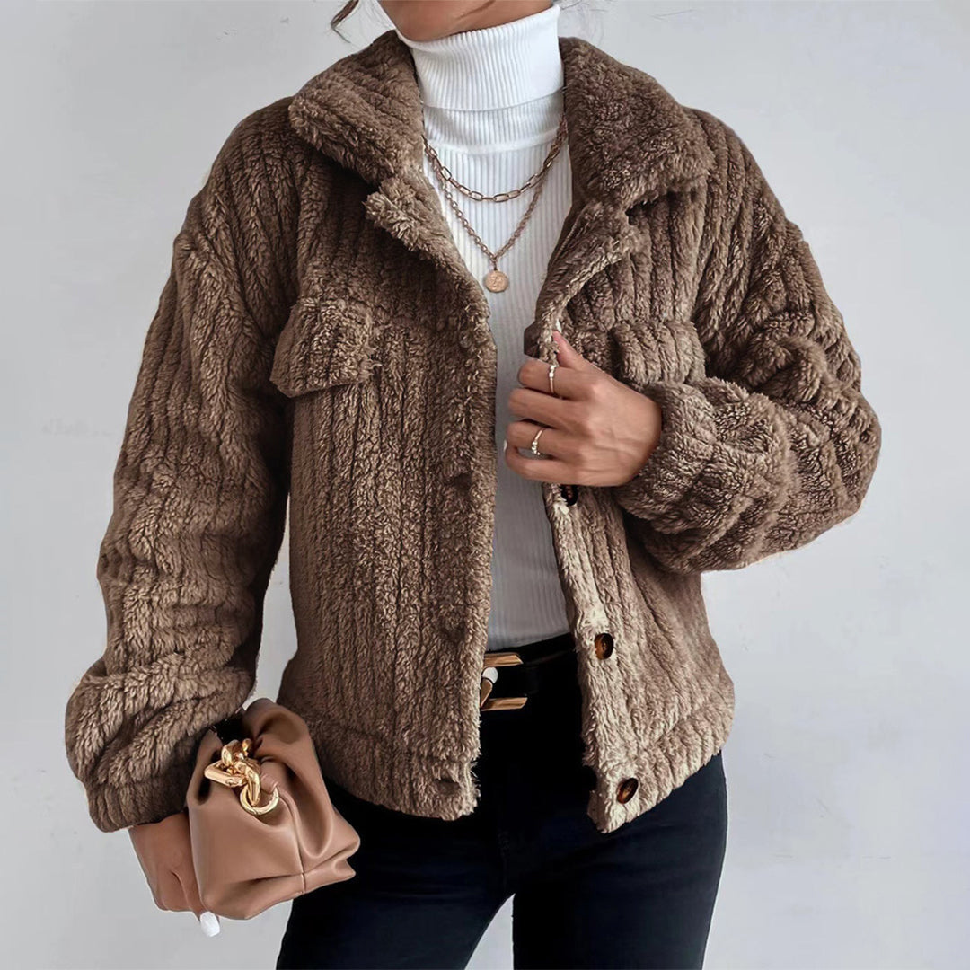 Elina - Veste peluche femme