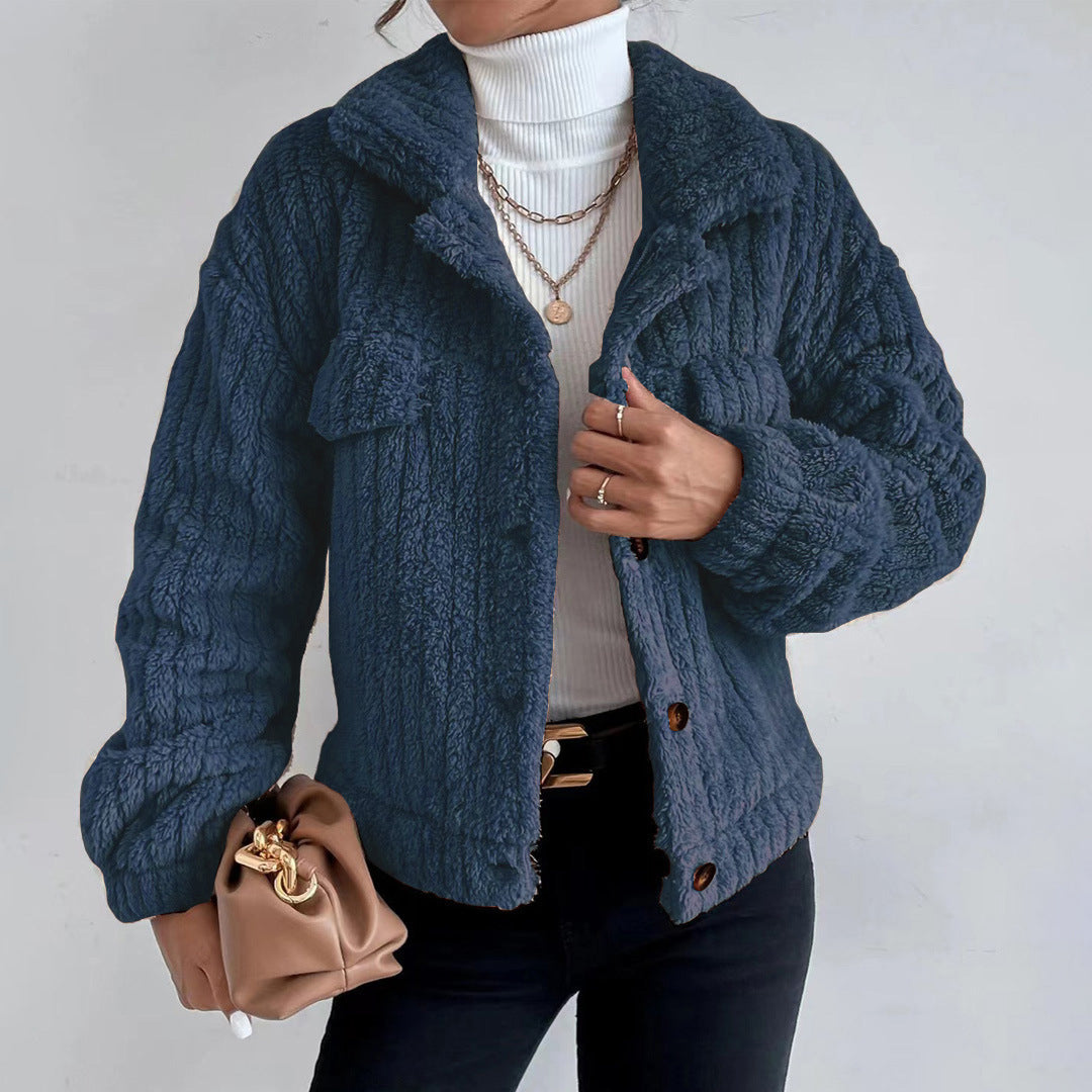 Elina - Veste peluche femme