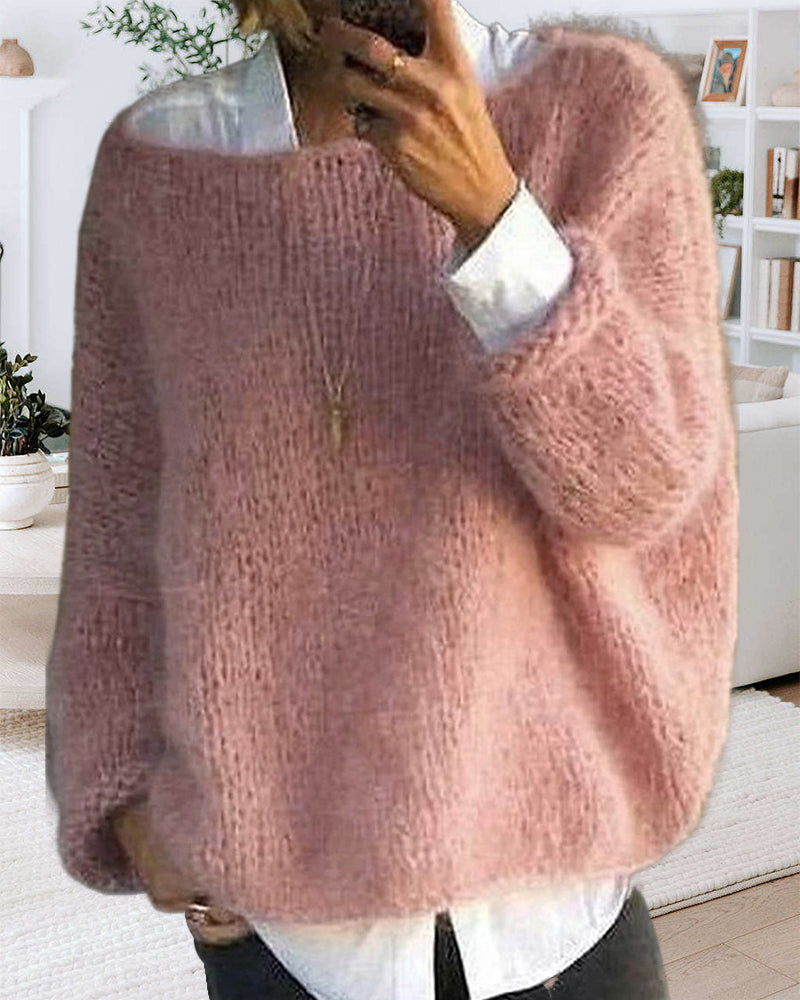 Caroline - Pull Flatteur Oversize Maille
