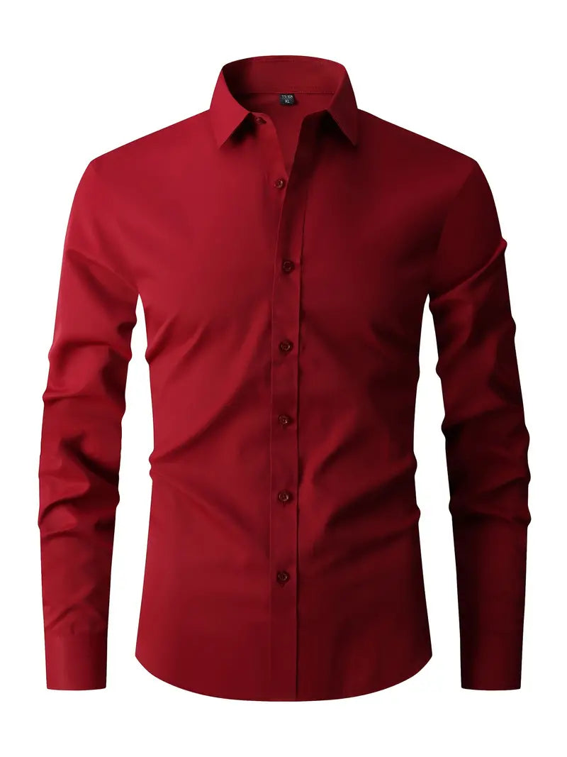Jules - Chemise Homme Manches Longues Slim Fit Chic