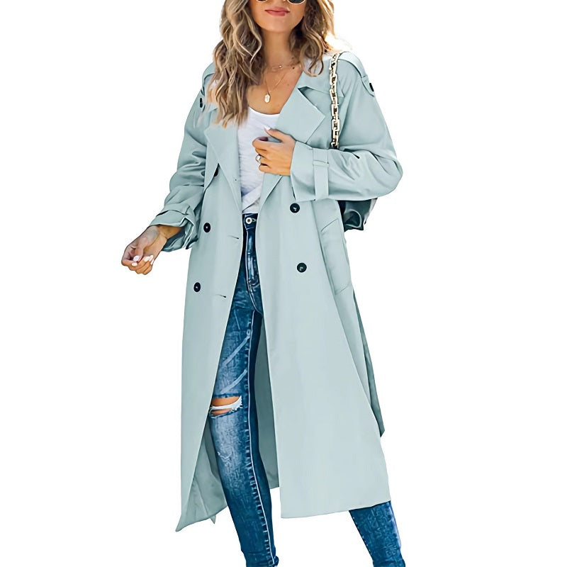 Lily - Trench Long Élégant Femme