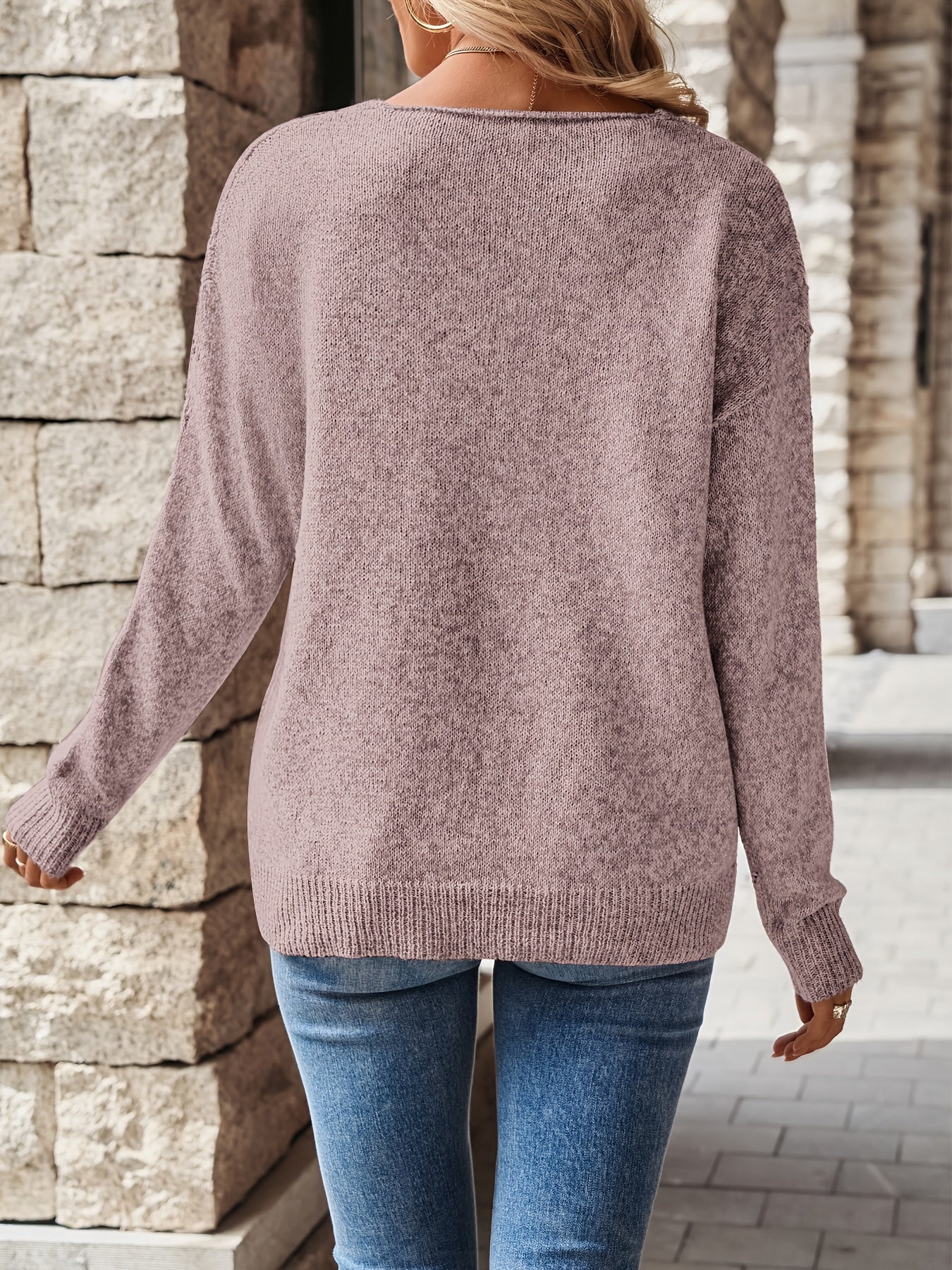 Christine - Pull Flatteur Col V Ajouré