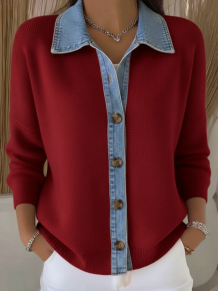 Hélène | Cardigan Chic Maille Boutonné