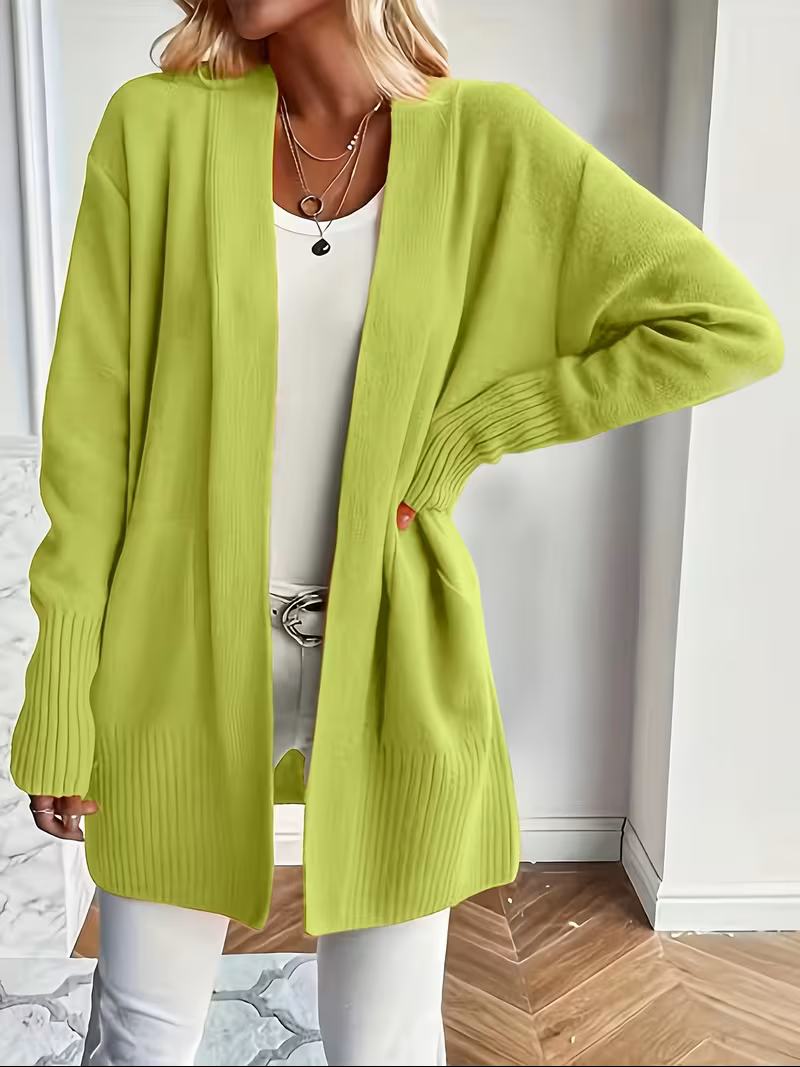 Karine - Cardigan Élégant Oversize Ouvert