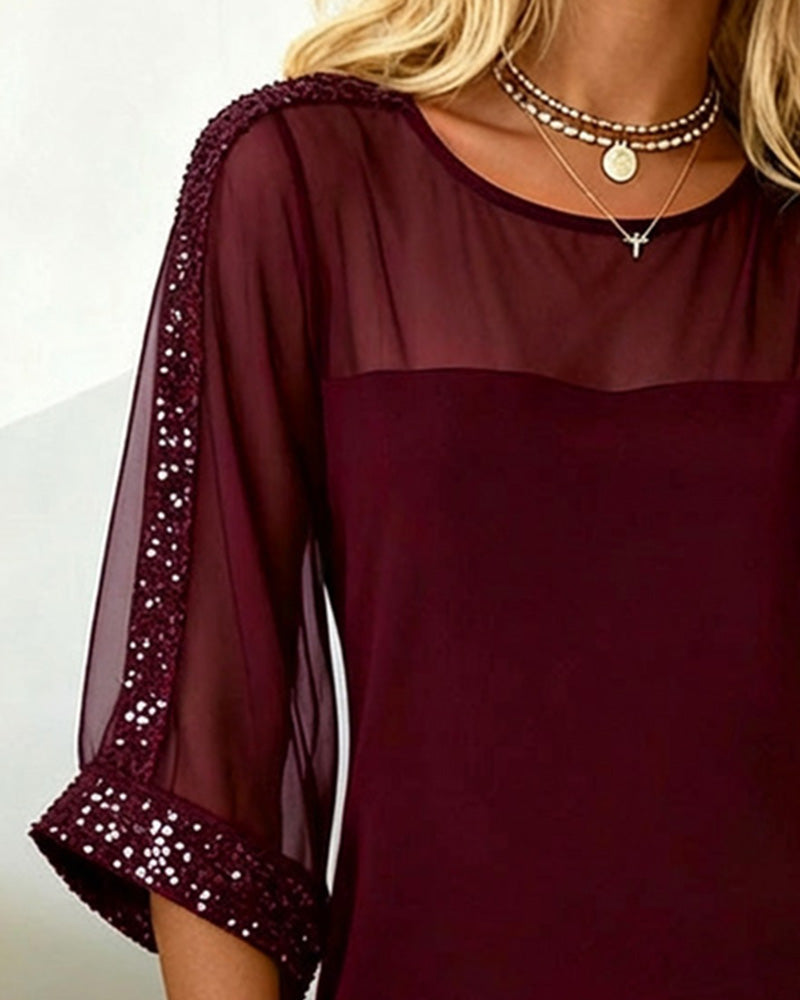 Peggy - Belle Robe de Soirée à Paillettes Femme